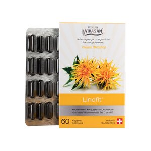 Linofit with safflower oil 60 caps. 64g Vivasan 