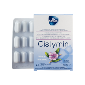 Cistymin 24 capsules with Cowberry 13.2g Cosval (available early November)