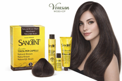 Sanotint Classic Hair Colour NATURAL BROWN BLACK Nr. 3 - 125 ml
