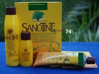 Light Brown nr. 74 Haircolour Sensitive Light Sanotint PPD FREE 125ml